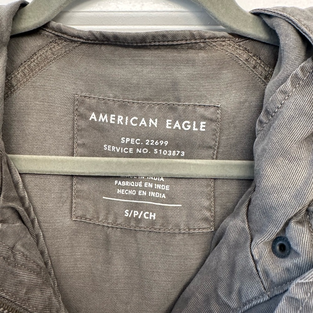 American Eagle Green Cargo Jacket - image 8